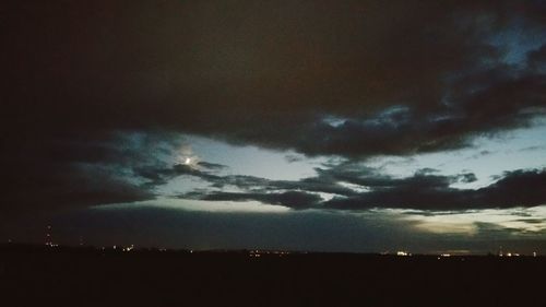 Cloudy sky over dramatic sky