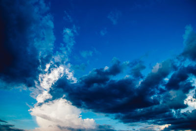 Low angle view of clouds in sky