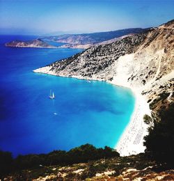 Scenic view of calm sea against the sky