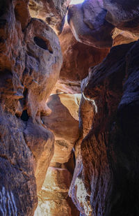 Low angle view of canyons at red rocks park