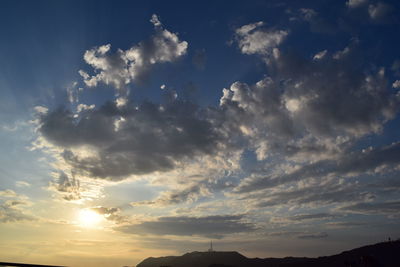 Scenic view of landscape against cloudy sky