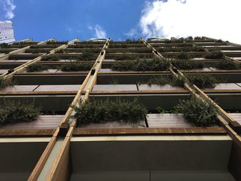 Low angle view of building against sky