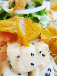 Close-up of ice cream in plate