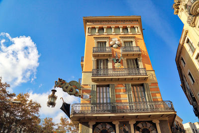 Low angle view of building against sky