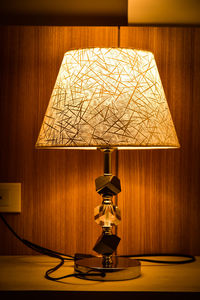Electric lamp in dark room