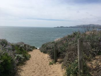 Scenic view of sea against sky