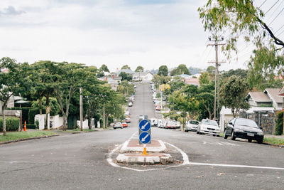 View of city street