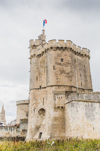 Low angle view of historical building against sky