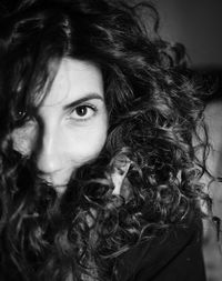 Close-up portrait of young woman