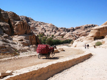 View of rock formations