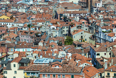 Aerial view of the city of venice. tourism in italy.