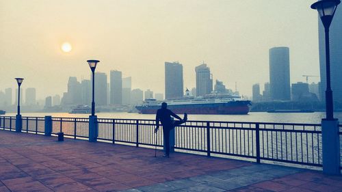 City skyline against sky