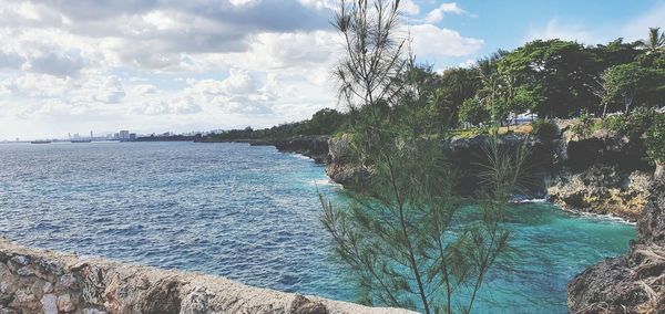 Scenic view of sea against sky