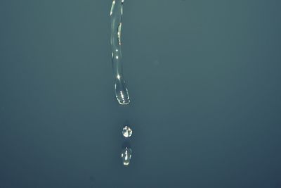 Low angle view of water drop