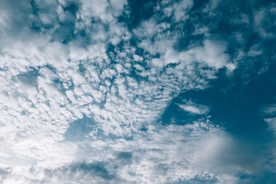 Low angle view of clouds in sky