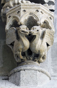 Close-up of angel statue