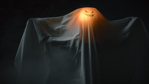 Ghost with pumpkin head