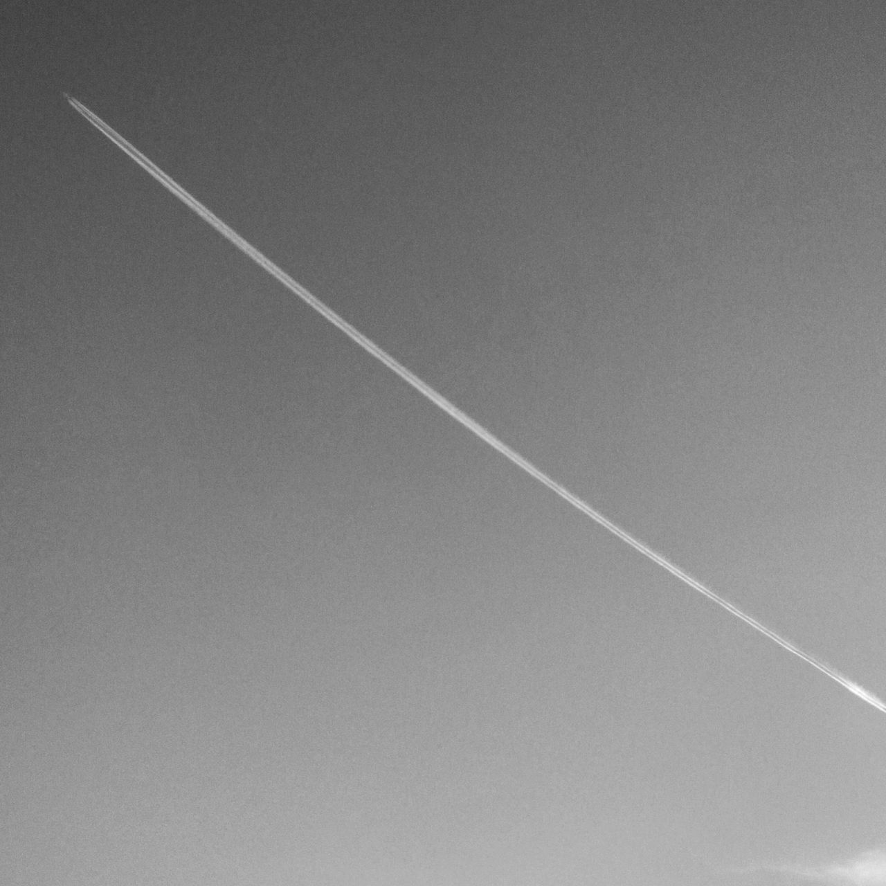 vapor trail, contrail, white, no people, nature, day, outdoors, clear sky, line