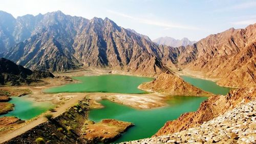 Scenic view of mountains