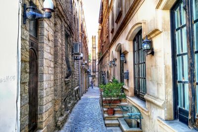 Street amidst buildings in town