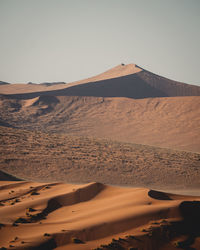 Scenic view of desert against sky