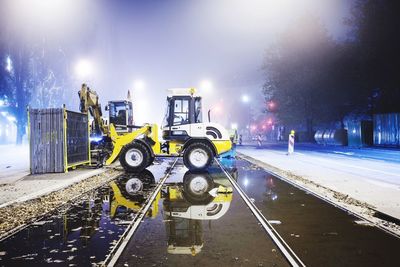 Road at night