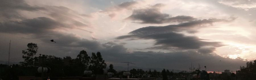 Low angle view of cloudy sky