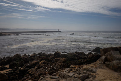 Scenic view of sea against sky