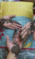 Low section of woman at home