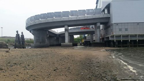 View of bridge over river