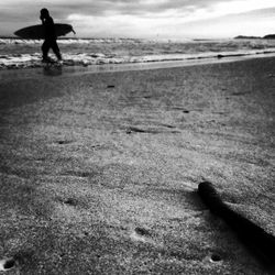 People walking on beach