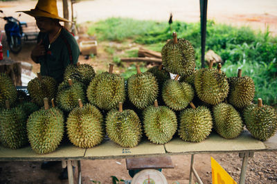 Fruits for sale at market stall