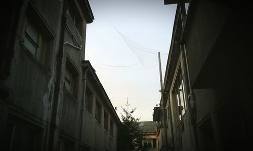 Low angle view of buildings against sky