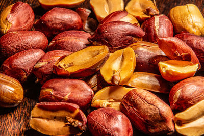 Full frame shot of toasted peanuts