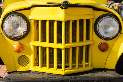 Close-up of vintage car