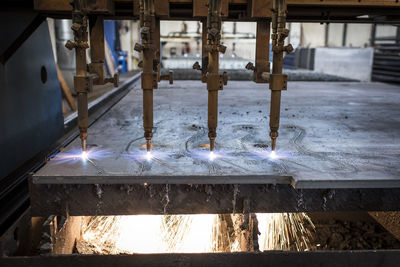 View of machinery in factory