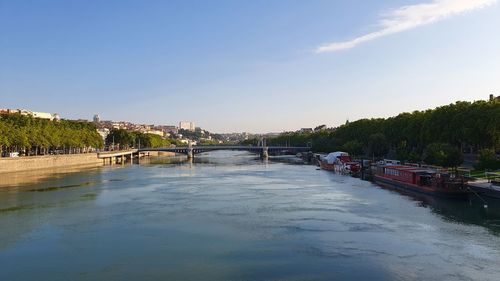 Scenic view of river against sky