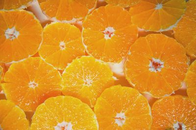 Full frame shot of orange fruits