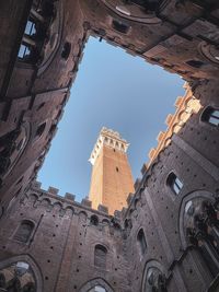 Low angle view of buildings against sky