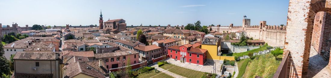 Panoramic view of buildings in city