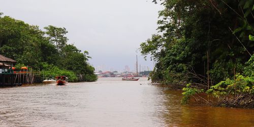 Scenic view of river against sky