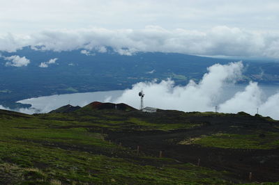 Scenic view of landscape against sky