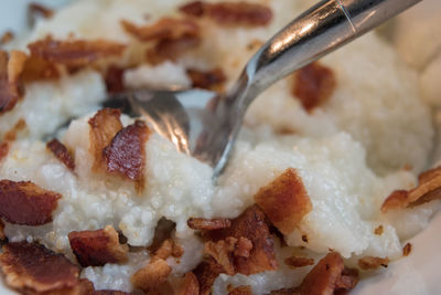 Close-up of ice cream in plate