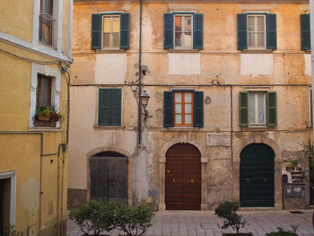 Low angle view of residential building