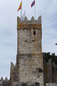 Low angle view of building against sky