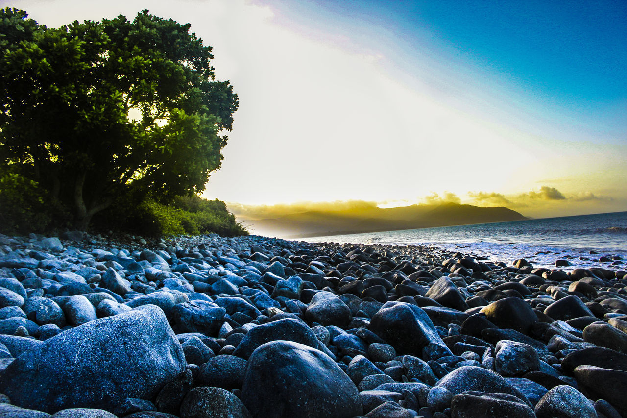 SURFACE LEVEL OF PEBBLE BEACH