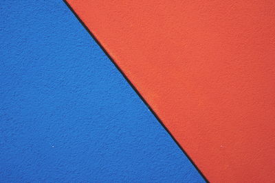 Full frame shot of red wall