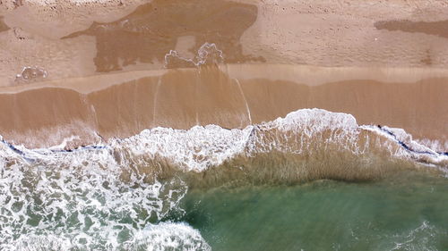 Water splashing in sea