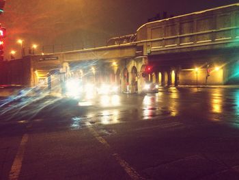 City street at night