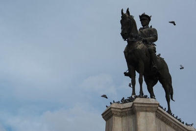 Low angle view of statue